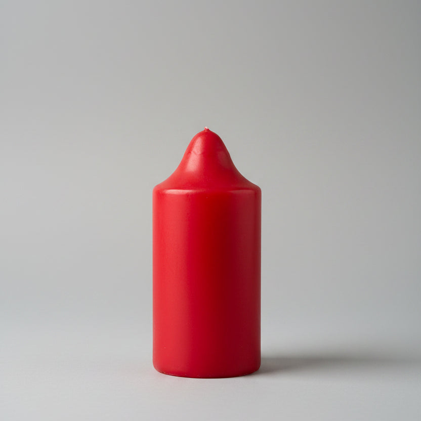 Scented Large Candle - Bright Red 15x7.5cm