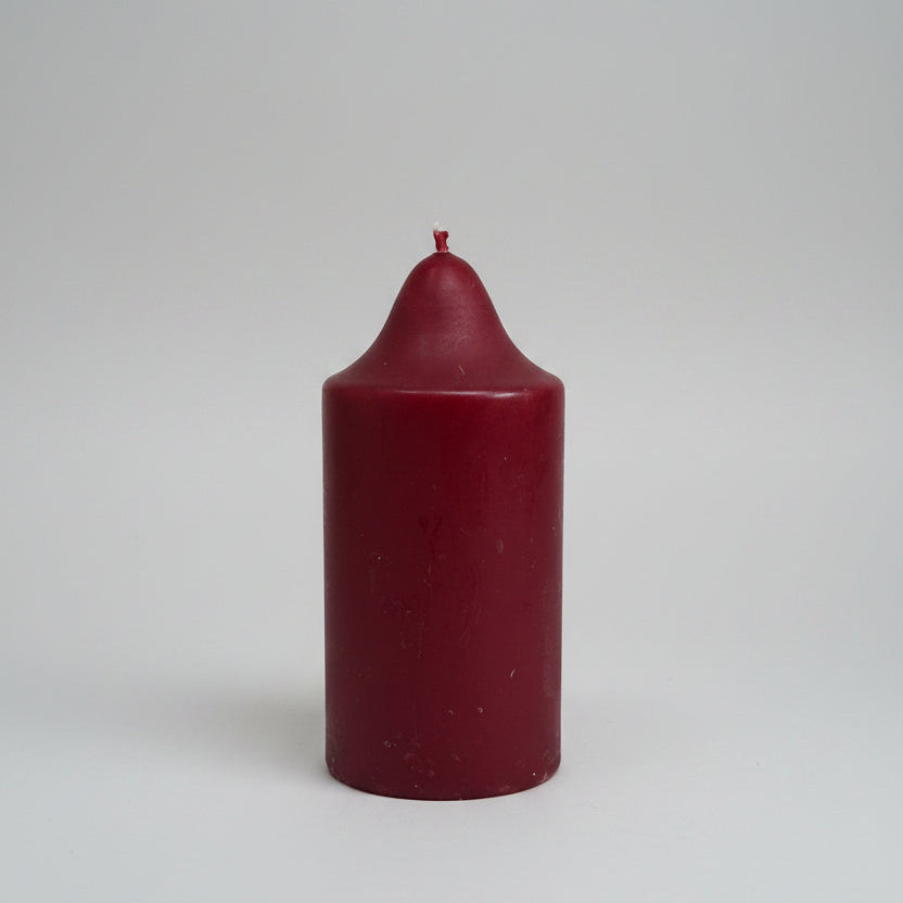 Scented Large Candle - Dark Red 15x7.5cm
