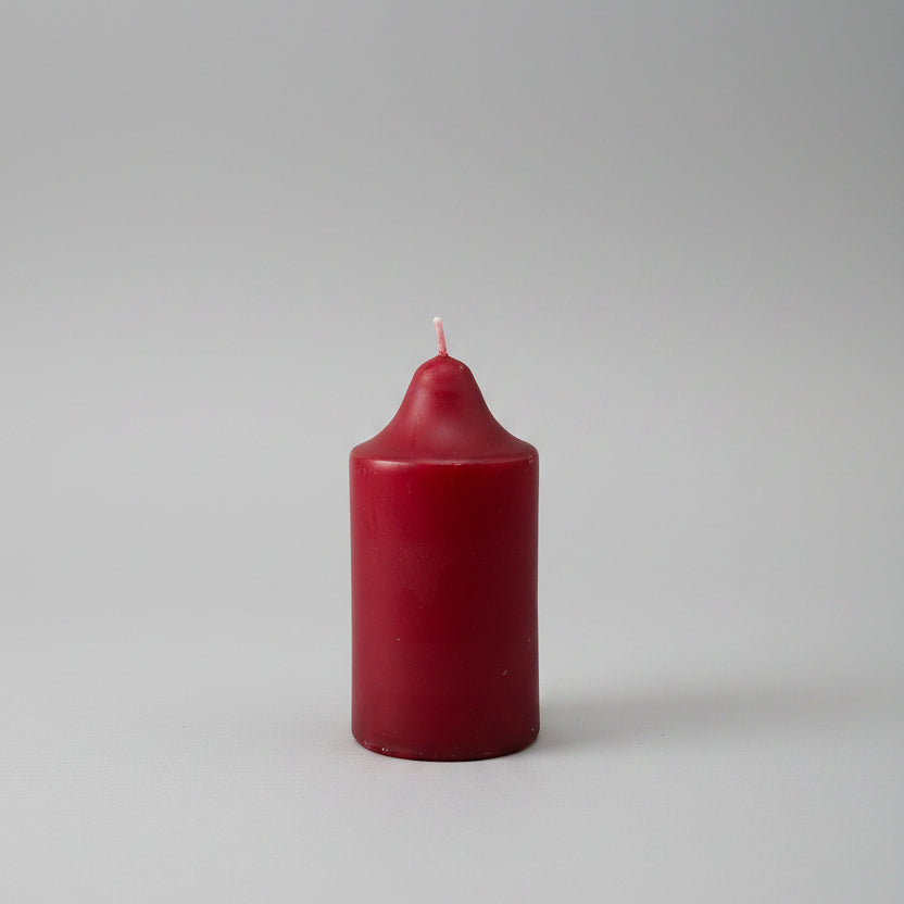 Scented Large Candle - Dark Red 10cm x 5cm