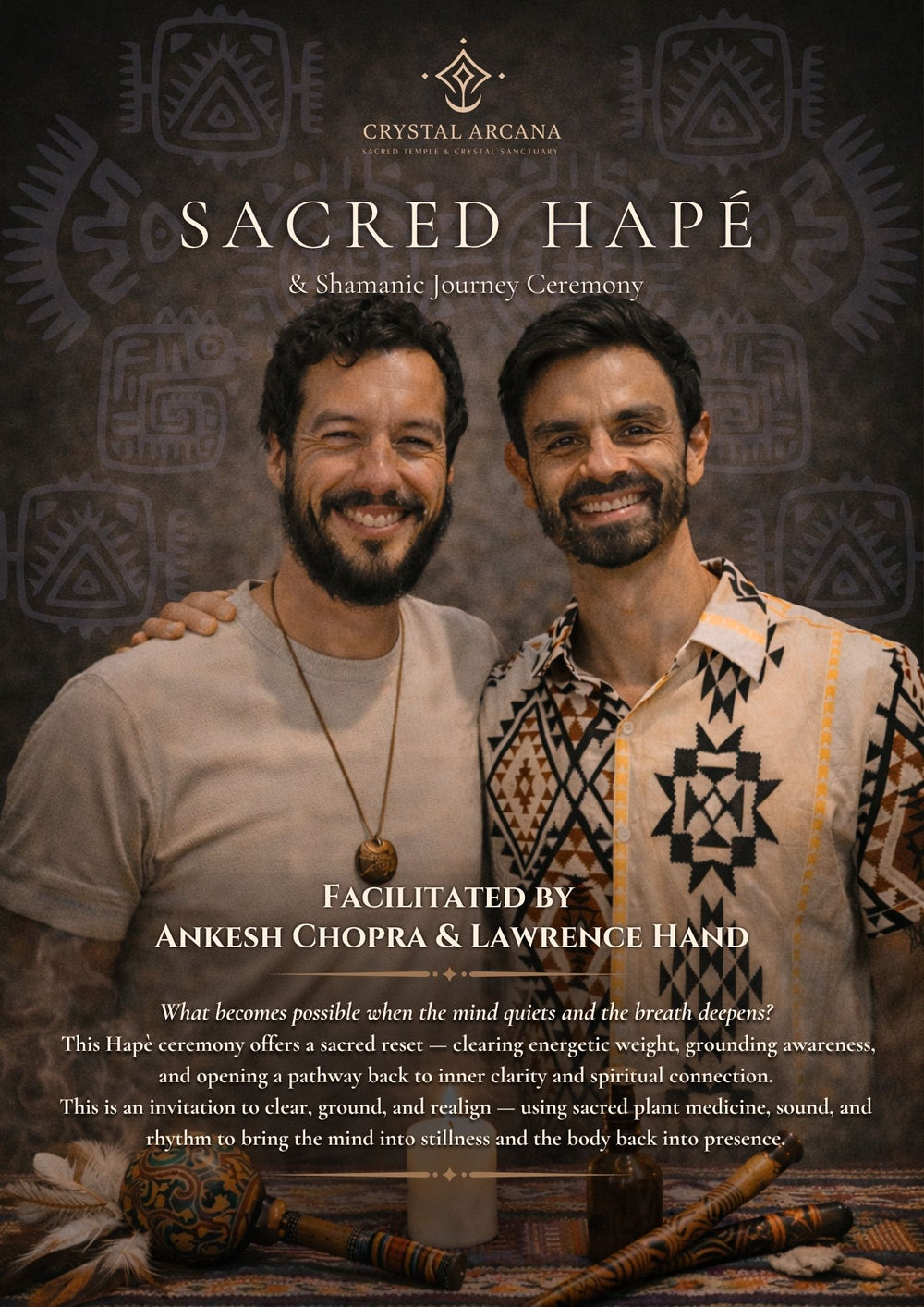 Sacred Hape & Shamanic Journey Ceremony - $65-$75