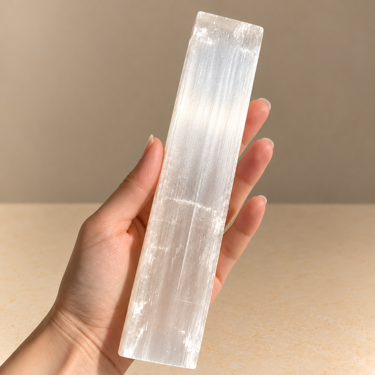 Selenite Polished Charging Rod (20cm)