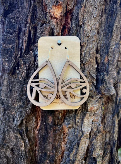 In Harmony Wooden  Earrings