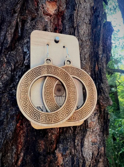 In Harmony Wooden  Earrings