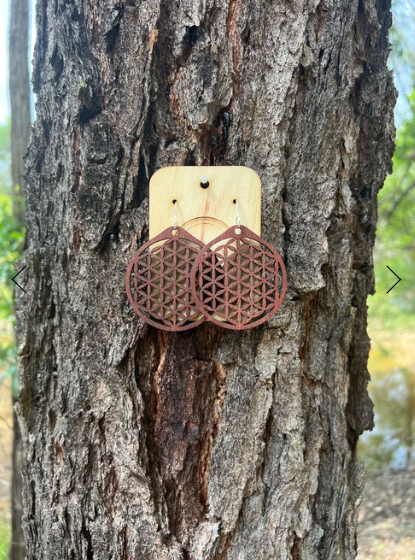 In Harmony Wooden  Earrings