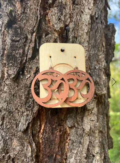 In Harmony Wooden  Earrings