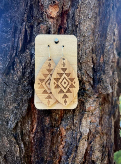 In Harmony Wooden  Earrings