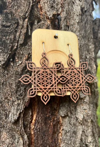 In Harmony Wooden  Earrings