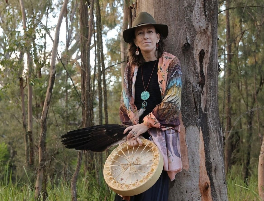 Gypsy Willow Artemis with her medicine drum