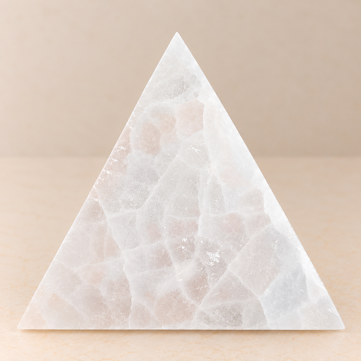 Selenite Triangle Charging Plate