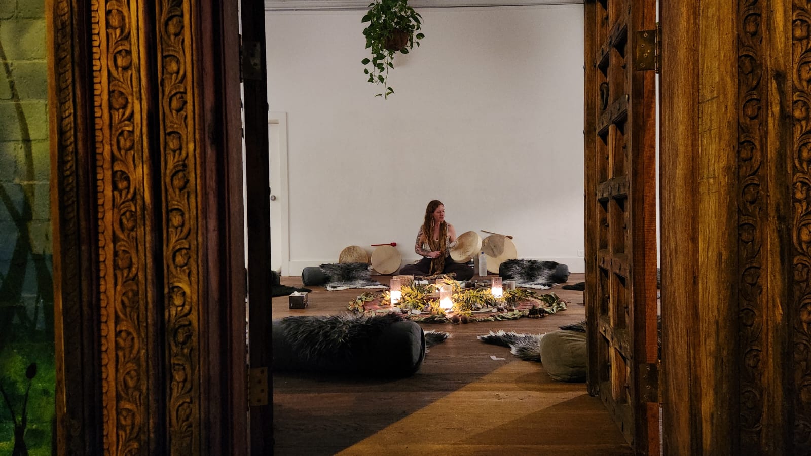 Inside the Sacred Temple space