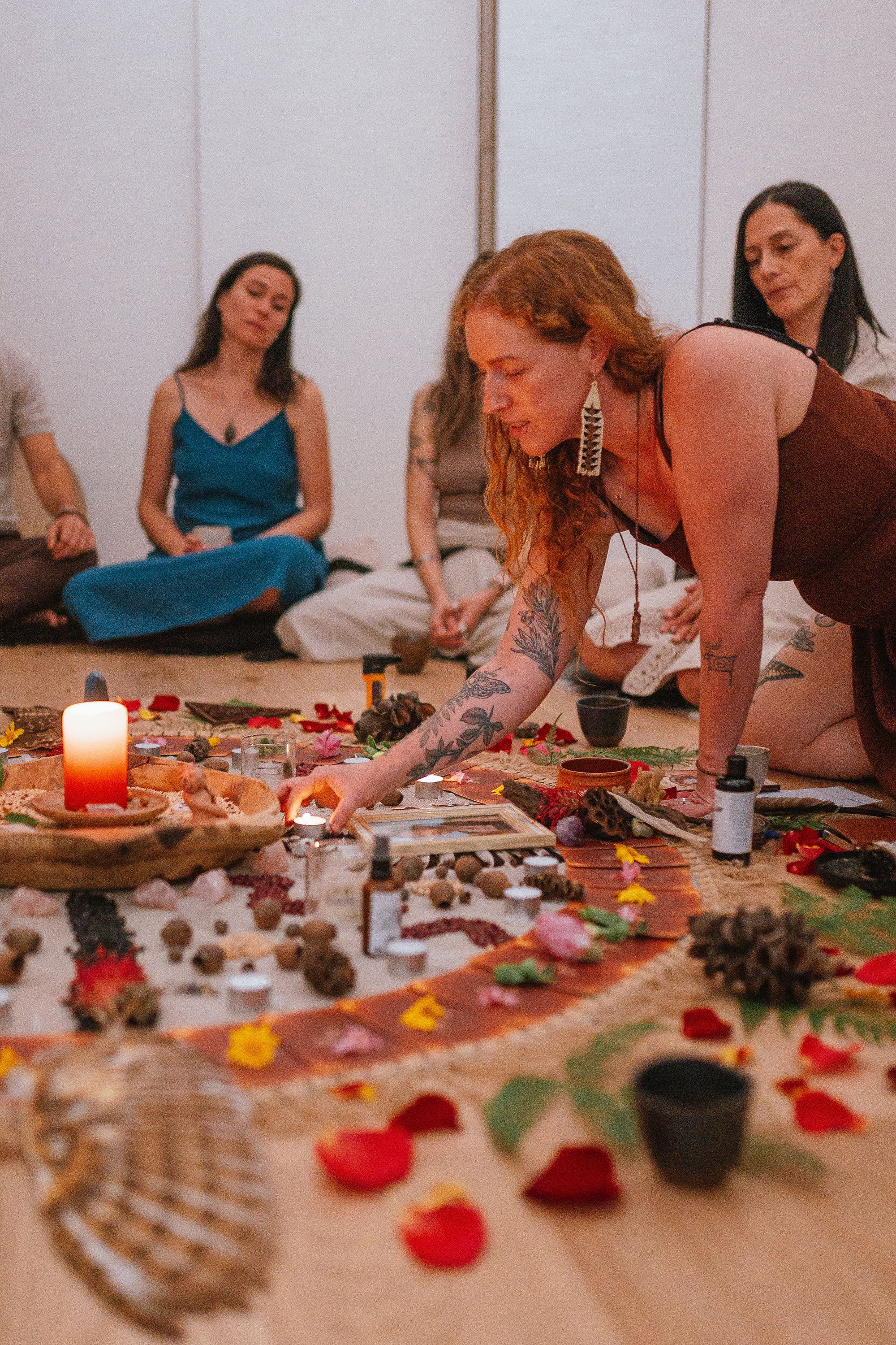 Inside the Sacred Temple space
