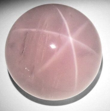 Example star rose quartz